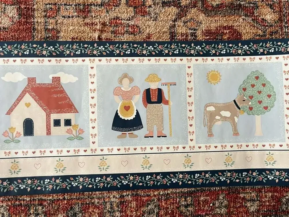 Vintage Country Farmhouse Wallpaper Border 10 Yards BHL4906